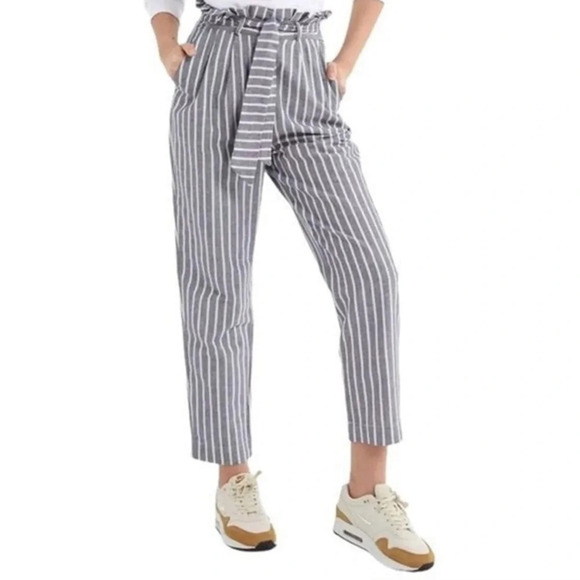 Urban Outfitters paper bag linen high waisted pants in excellent condition sz 6 - Picture 1 of 4